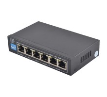 PoE-комутатор FoxGate S6004-E2-AI POE Watchdog 6-портовий некерований