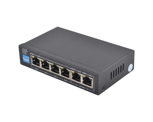 PoE-комутатор FoxGate S6004-E2-AI POE Watchdog 6-портовий некерований
