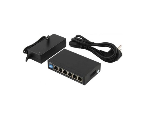 PoE-комутатор FoxGate S6004G-G2-AI POE Watchdog 6-портовий некерований
