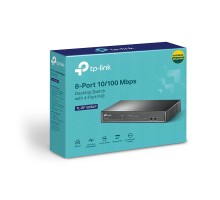 PoE-комутатор TP-Link TL-SF1008LP 8-портовий з 4 PoE-портами некерований
