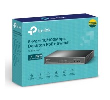 PoE-комутатор TP-Link TL-SF1008P 8-портовий з 4 PoE+ портами некерований