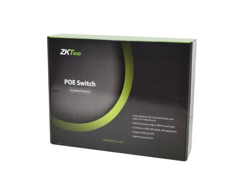 PoE-комутатор ZKTeco ZK-PoE2421NS-300W з 24 портами PoE