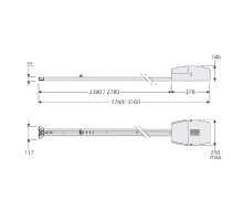 Автоматика для гаражних воріт BFT BOTTICELLI BT A650 BELT KIT комплект