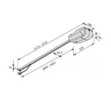 Автоматика для гаражних воріт BFT TIZIANO 3620 BELT KIT комплект