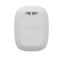 Бездротова екстрена кнопка Ajax DoubleButton (8EU) ASP white з захистом від випадкових натискань
