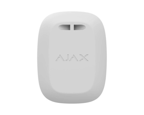 Бездротова екстрена кнопка Ajax DoubleButton (8EU) ASP white з захистом від випадкових натискань