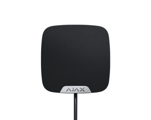 Дротова кімнатна сирена Ajax HomeSiren Fibra black