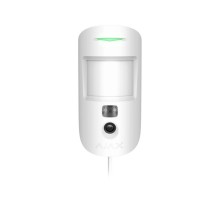 Дротовий датчик руху Ajax MotionCam (PhOD) Fibra white з фотоверифікацією за запитом і за сценарієм