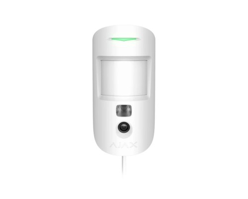 Дротовий датчик руху Ajax MotionCam (PhOD) Fibra white з фотоверифікацією за запитом і за сценарієм