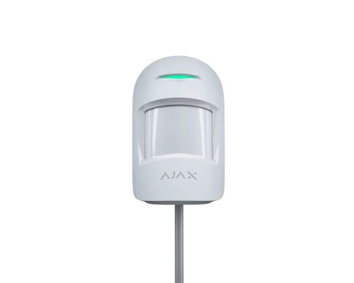 Дротовий датчик руху Ajax MotionProtect Fibra white для приміщень