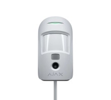Дротовий датчик руху Alax MotionCam Fibra white з підтримкою фотоверифікації тривог