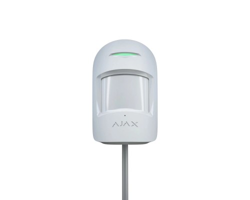 Дротовий датчик руху і розбиття Ajax CombiProtect Fibra white