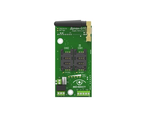 Комплект ППКОП Дунай-16/32 з модулем зв'язку Дунай-G1R ФБ (GSM/GPRS) (функціональний блок)
