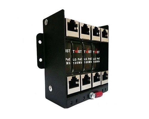 Металевий корпус для монтажу 4 набірних модулів грозозахисту TWIST LG-4-RACK