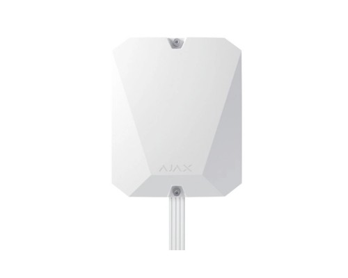 Модуль Ajax MultiTransmitter Fibra white для інтеграції сторонніх дротових датчиків
