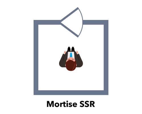 Ригельний замок ATIS Lock Mortise SS-R врізний для системи контролю доступу